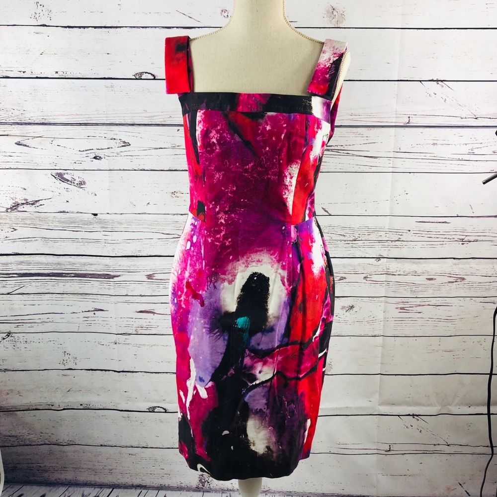 ESCADA Delphi Fantasy Watercolor Zipper Dress, 8 - Picture 2 of 8